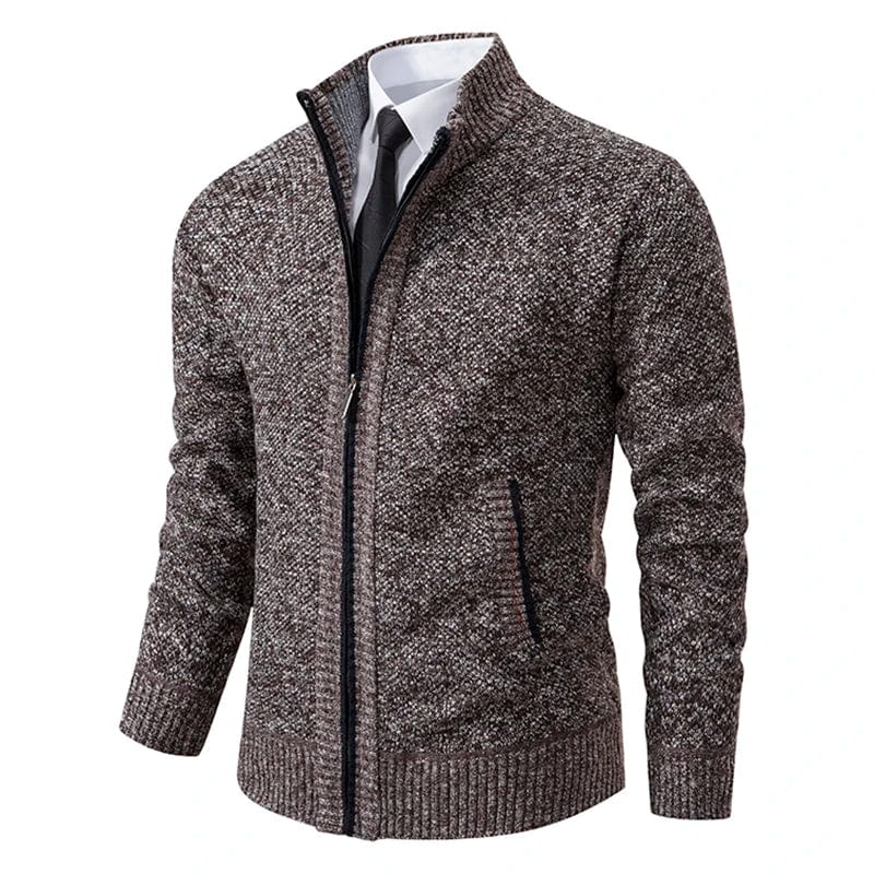 Smart Casual Knit Zip-Up Cardigan Jacket for Men | Josh