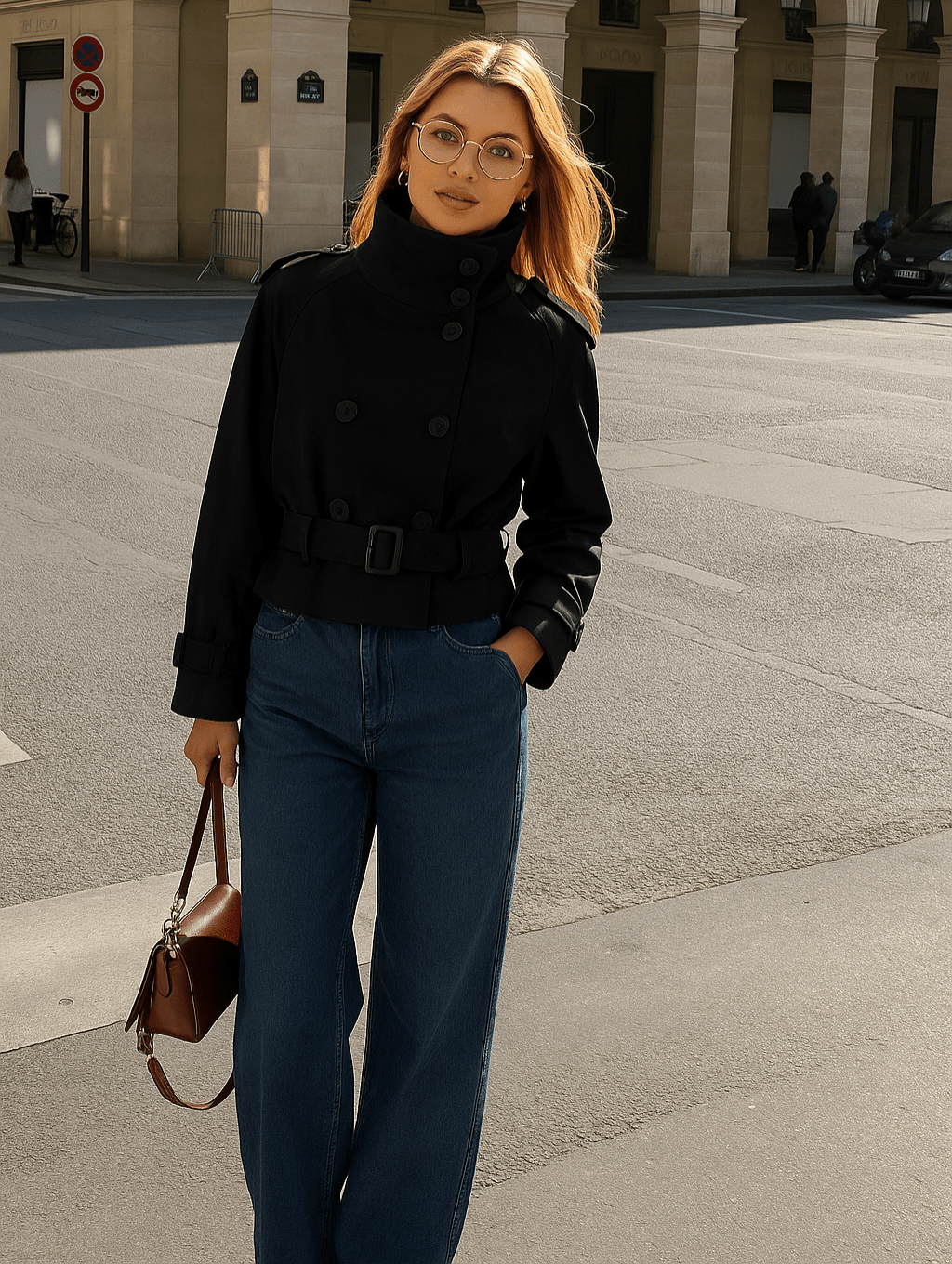 Sofina | Cropped Trench Coat Women 6