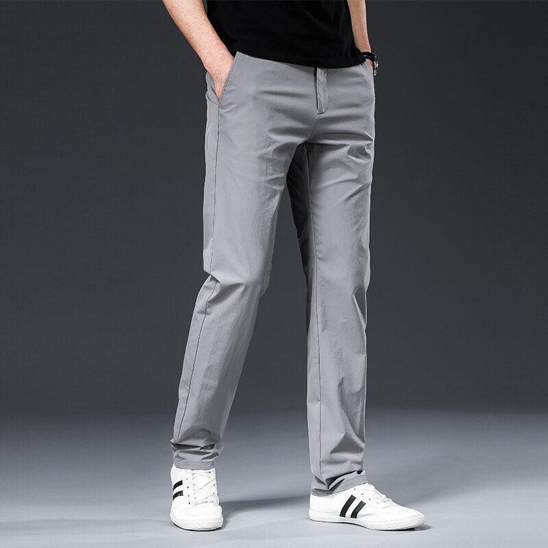 Stretch Slim Fit Casual Pants for Men | Adrian