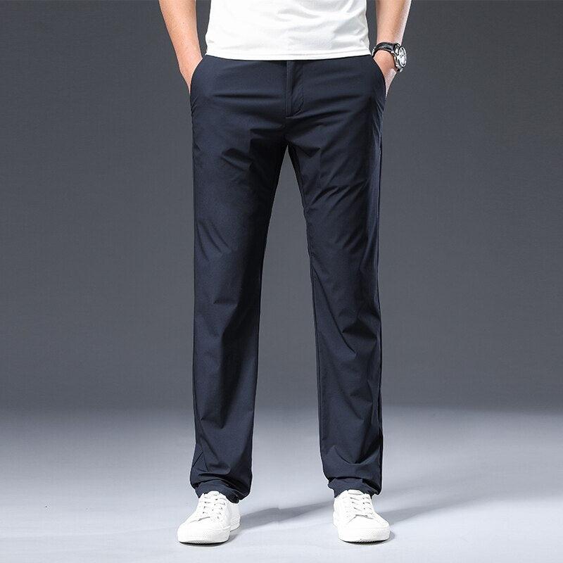 Stretch Slim Fit Casual Pants for Men | Adrian