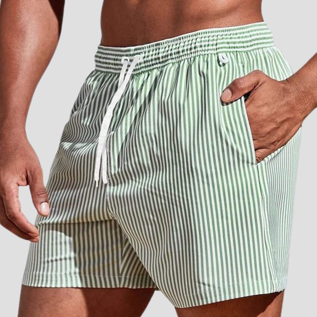 Striped Swim Shorts For Men | Jorven 3