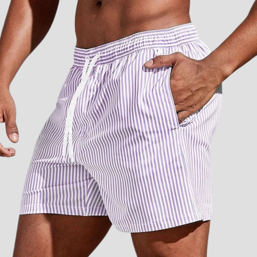 Striped Swim Shorts For Men | Jorven 4