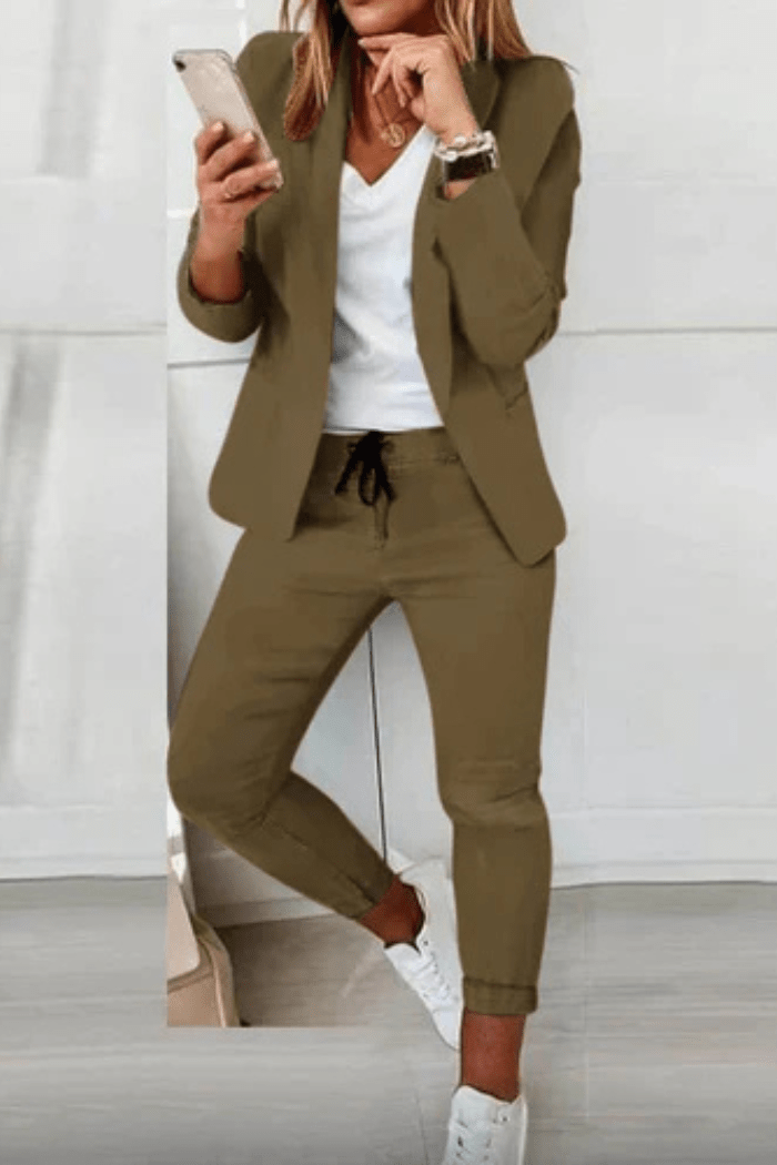 Tailored Blazer Set For Women | Zilara 7