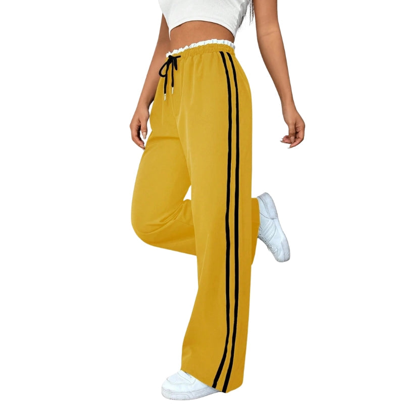 Waverly | Women's Wide Leg Casual Trousers With Stripes 5