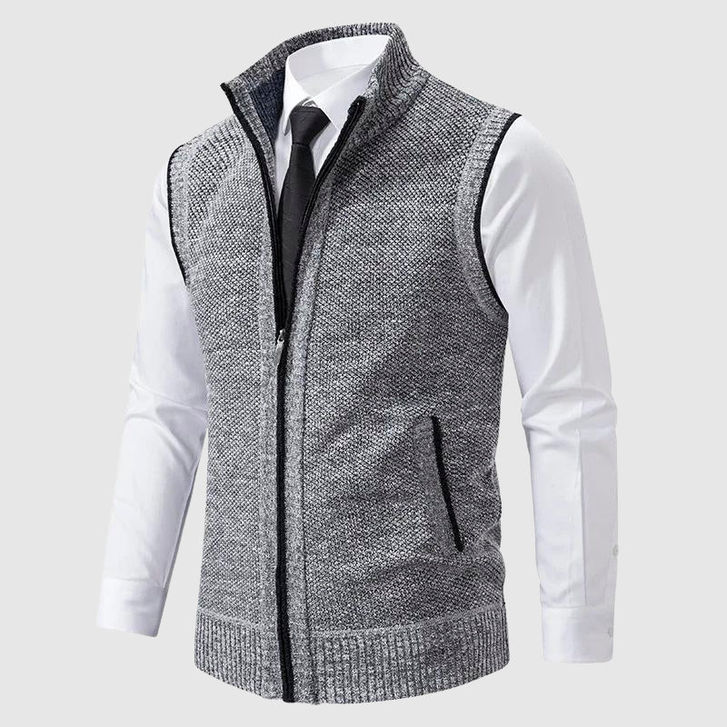 Zip-Up Sweater Vest Stylish Design For Men | Jorven 3